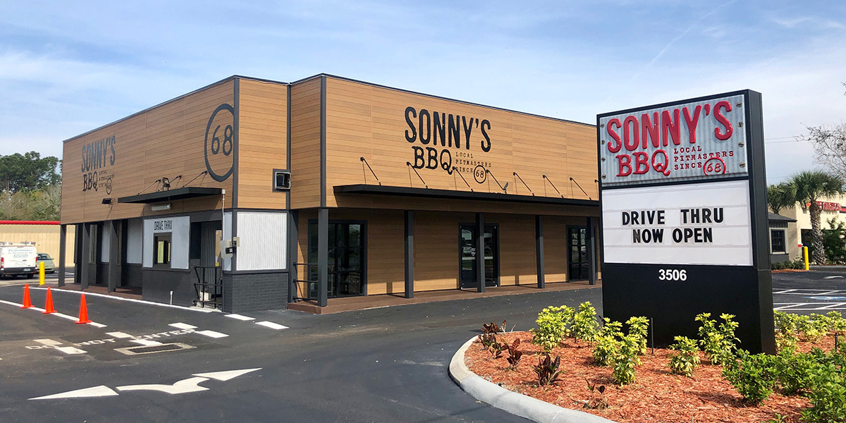 exterior storefront and signage